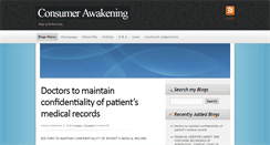 Desktop Screenshot of blogs.consumerawakening.com