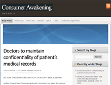 Tablet Screenshot of blogs.consumerawakening.com